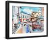 Watercolor Painting Illustration-karakotsya-Framed Photographic Print