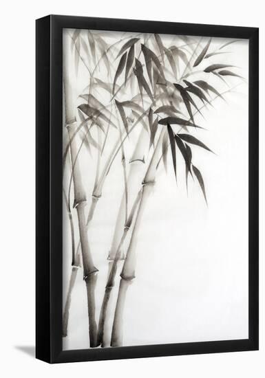 Watercolor Painting Of Bamboo-Surovtseva-Framed Poster