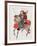 Watercolor Painting of Samurai on Horseback-null-Framed Photographic Print