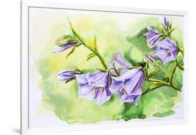 Watercolor Painting Of The Bell Flowers-Valenty-Framed Art Print