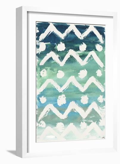 Watercolor Pattern V-Elizabeth Medley-Framed Art Print