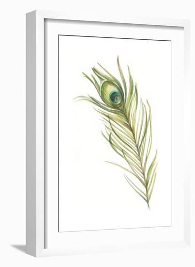 Watercolor Peacock Feather I-Ethan Harper-Framed Art Print