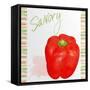 Watercolor Pepper IV-Andi Metz-Framed Stretched Canvas