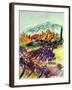 Watercolor Provence Landscape 080507-Pol Ledent-Framed Art Print