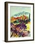 Watercolor Provence Landscape 080507-Pol Ledent-Framed Art Print