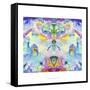 Watercolor Rainbow Fight-Lisa Katharina-Framed Stretched Canvas