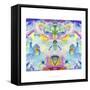 Watercolor Rainbow Fight-Lisa Katharina-Framed Stretched Canvas