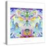 Watercolor Rainbow Fight-Lisa Katharina-Stretched Canvas