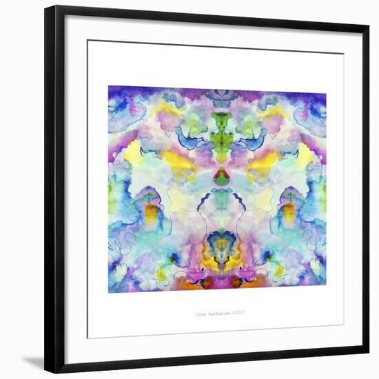 Watercolor Rainbow Fight-Lisa Katharina-Framed Giclee Print