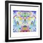 Watercolor Rainbow Fight-Lisa Katharina-Framed Giclee Print