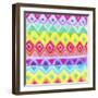 Watercolor Rainbow Rows-Hello Angel-Framed Giclee Print