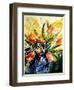 Watercolor Red Tulips-Pol Ledent-Framed Art Print