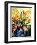 Watercolor Red Tulips-Pol Ledent-Framed Art Print