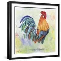 Watercolor Rooster-B-Jean Plout-Framed Giclee Print