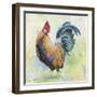 Watercolor Rooster-D-Jean Plout-Framed Giclee Print