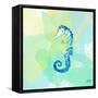 Watercolor Sea Creatures IV-Julie DeRice-Framed Stretched Canvas