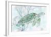 Watercolor Sea Turtle I-Studio W-Framed Art Print