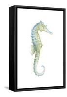 Watercolor Seahorse I-Megan Meagher-Framed Stretched Canvas