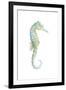 Watercolor Seahorse I-Megan Meagher-Framed Art Print