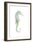 Watercolor Seahorse I-Megan Meagher-Framed Art Print