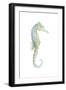 Watercolor Seahorse I-Megan Meagher-Framed Art Print