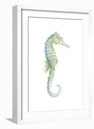 Watercolor Seahorse I-Megan Meagher-Framed Art Print