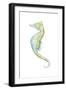 Watercolor Seahorse II-Megan Meagher-Framed Art Print