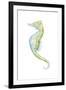 Watercolor Seahorse II-Megan Meagher-Framed Art Print