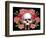 Watercolor Skull with Guns and Roses-tanycya-Framed Art Print