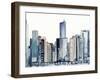 Watercolor Skyline I-Victoria Barnes-Framed Art Print