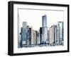 Watercolor Skyline I-Victoria Barnes-Framed Art Print