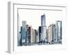 Watercolor Skyline I-Victoria Barnes-Framed Art Print