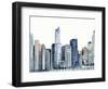 Watercolor Skyline II-Victoria Barnes-Framed Art Print