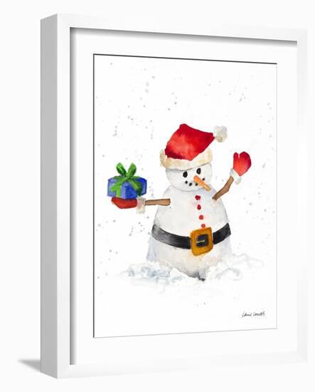 Watercolor Snowman II-Lanie Loreth-Framed Art Print