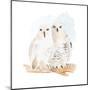 Watercolor Snowy Owls-Lanie Loreth-Mounted Art Print