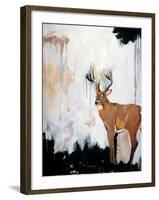 Watercolor Stag-Brooke Tangney-Framed Art Print