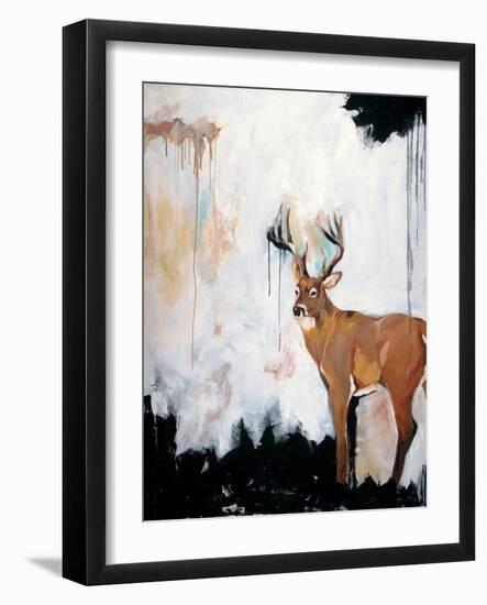 Watercolor Stag-Brooke Tangney-Framed Art Print