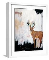 Watercolor Stag-Brooke Tangney-Framed Art Print