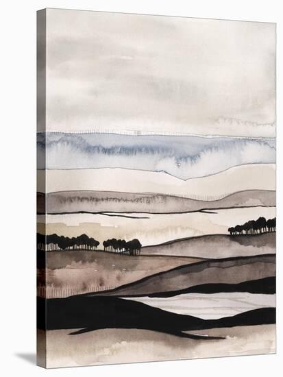 Watercolor Strata I-Grace Popp-Stretched Canvas