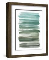 Watercolor Stripes A-THE Studio-Framed Giclee Print