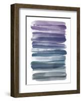 Watercolor Stripes B-THE Studio-Framed Giclee Print