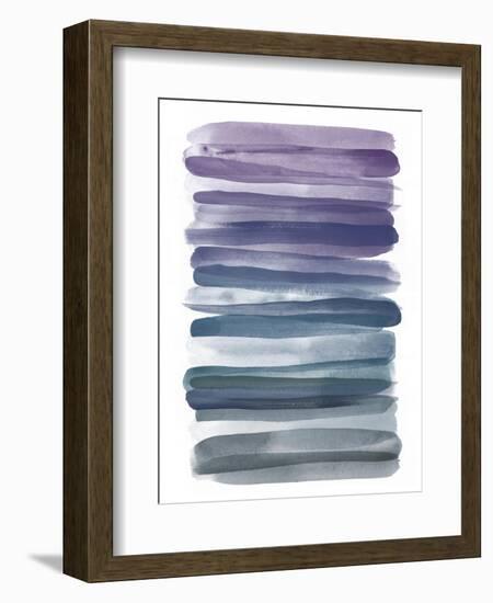 Watercolor Stripes B-THE Studio-Framed Giclee Print