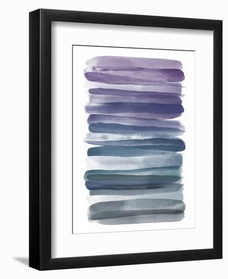 Watercolor Stripes B-THE Studio-Framed Giclee Print