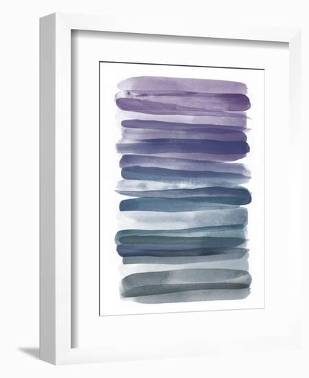 Watercolor Stripes B-THE Studio-Framed Giclee Print