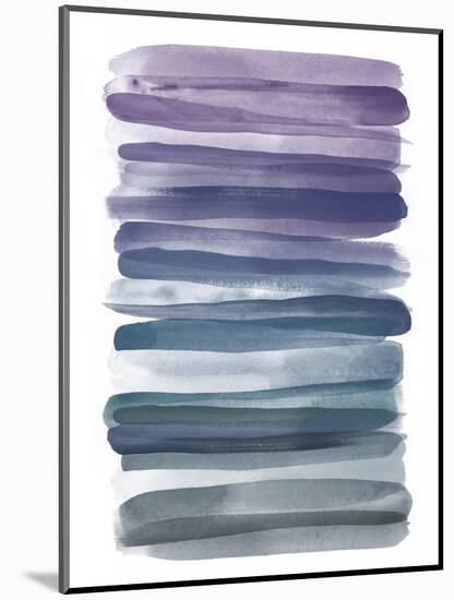 Watercolor Stripes B-THE Studio-Mounted Giclee Print