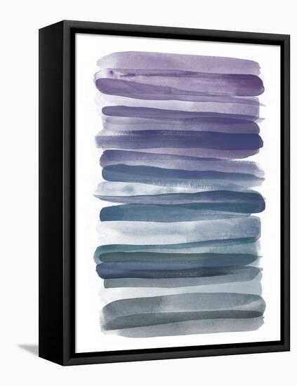 Watercolor Stripes B-THE Studio-Framed Stretched Canvas