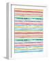 Watercolor Stripes Multi-Ninola Designs-Framed Art Print