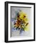 Watercolor Sunflowers-Pol Ledent-Framed Art Print