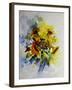 Watercolor Sunflowers-Pol Ledent-Framed Art Print