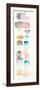 Watercolor Swatch Panel I-Elyse DeNeige-Framed Premium Giclee Print